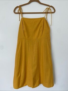 Old Navy Mustard Tie-Strap Summer Dress